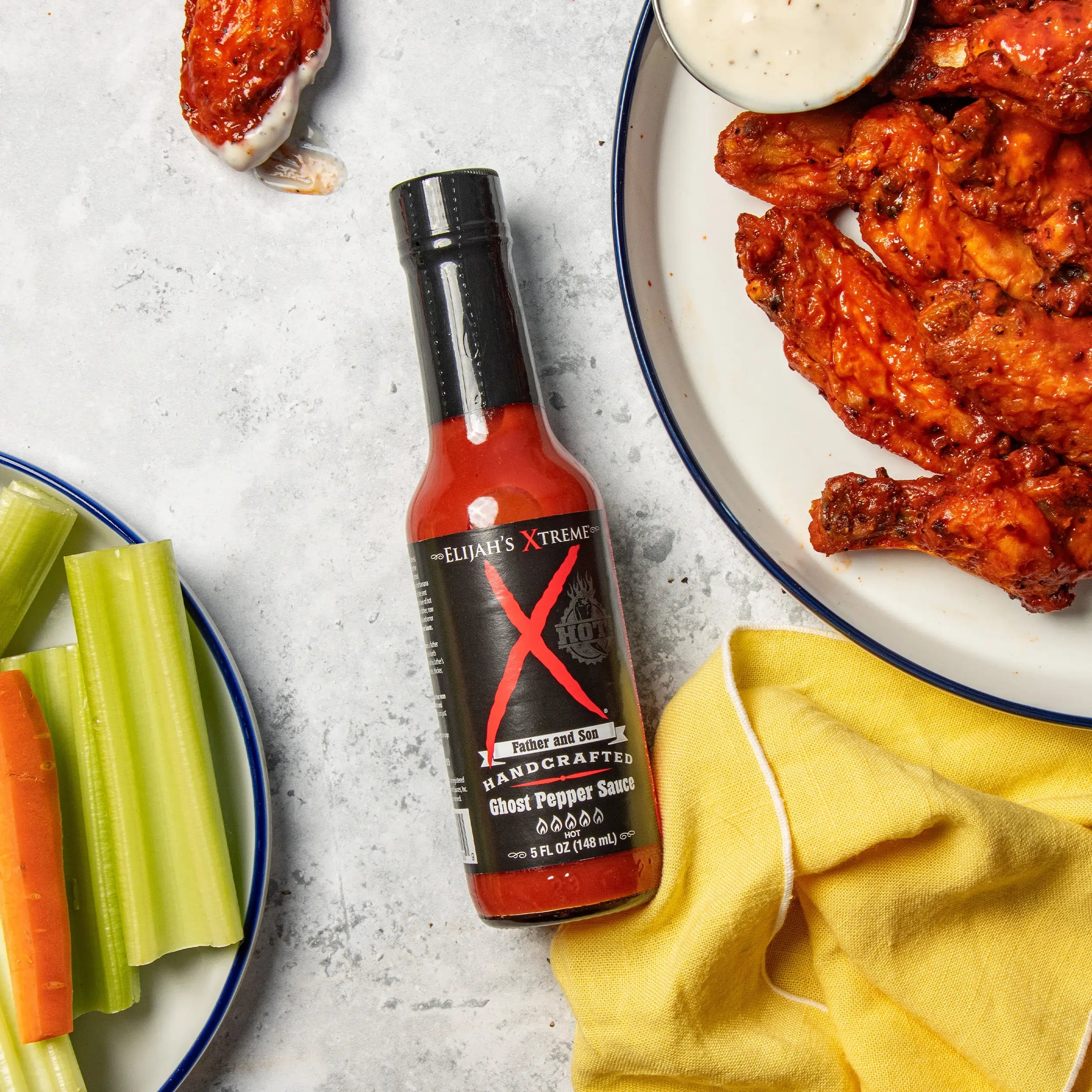 #1 HOT DAD HOT SAUCE GIFT SET (3 Bottles) Hot Sauce Elijah's Xtreme