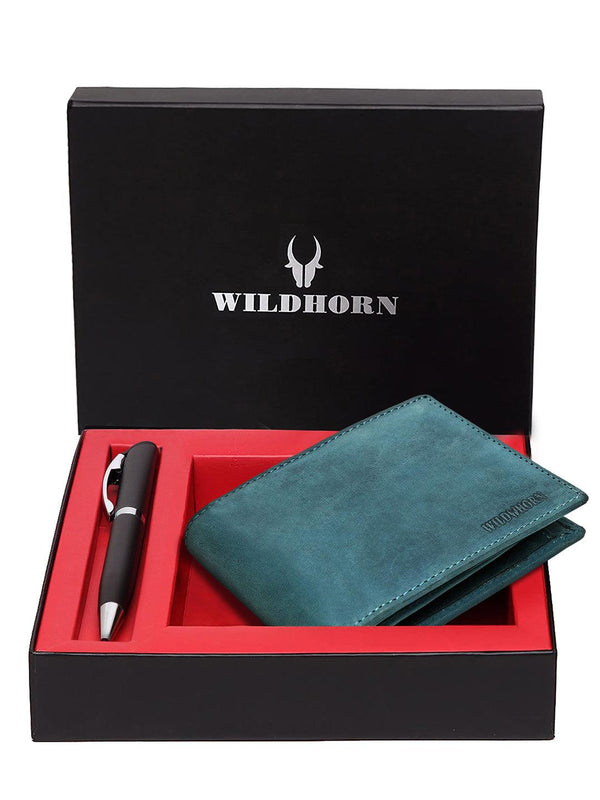 WildHorn Classic Brown Leather Wallet & Belt Combo I Gift Hamper for Men :  : Clothing & Accessories