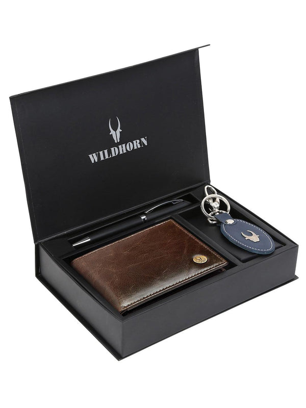 WILDHORN® RFID Protected Genuine High Quality Classic Leather Wallet &