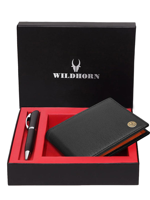 WILDHORN RFID Protected Genuine High Quality Classic Leather Wallet