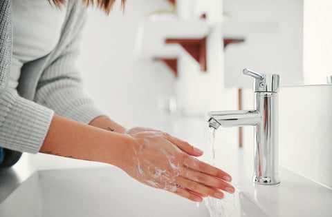 washing hand with welqueen brand faucets