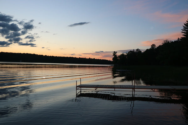 dock at sunset on Puget Sound