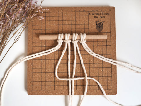 Square Knot Tutorial Blog Post. The Joyful Studio