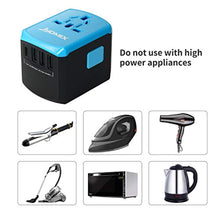 Load image into Gallery viewer, JYDMIX All In One Universal USB Travel Power Adapter With 3 USB Port And Type-C International Wall Charger Worldwide AC Power Plug 8 Pin AC Socket For Multi-nation Travel (Black) - iBuy Africa 
