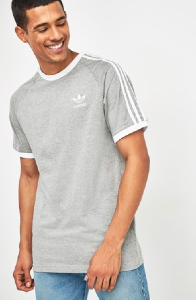 adidas original 3 stripe california t shirt