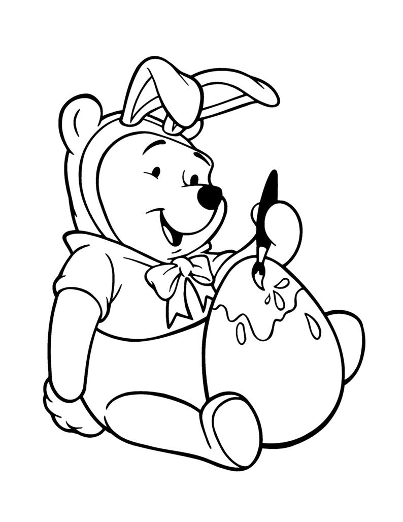 pooh coloring pages to print