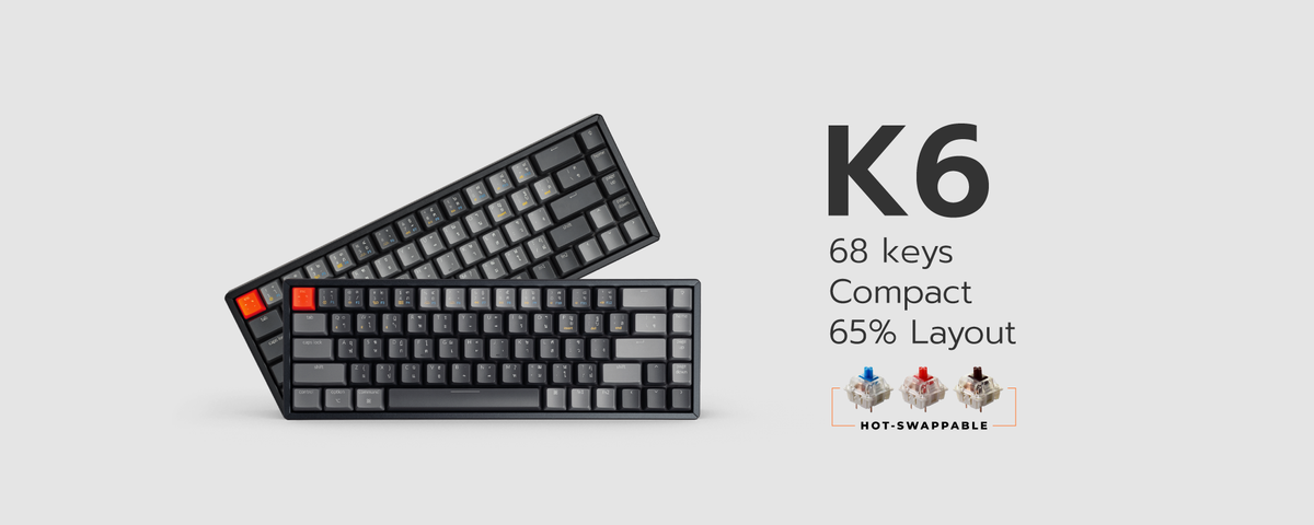 คีย์บอร์ด mechanical Keychron K6