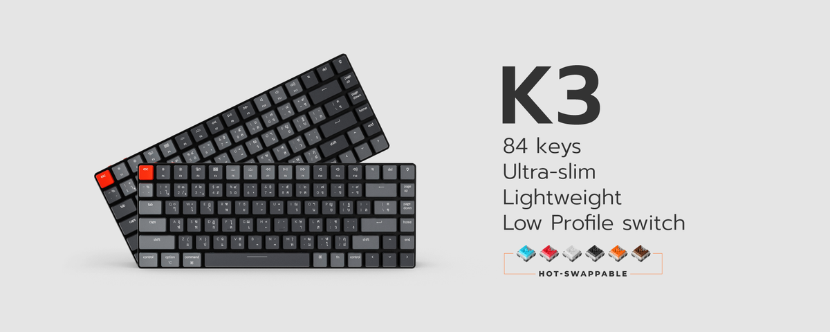 คีย์บอร์ด mechanical Keychron K3