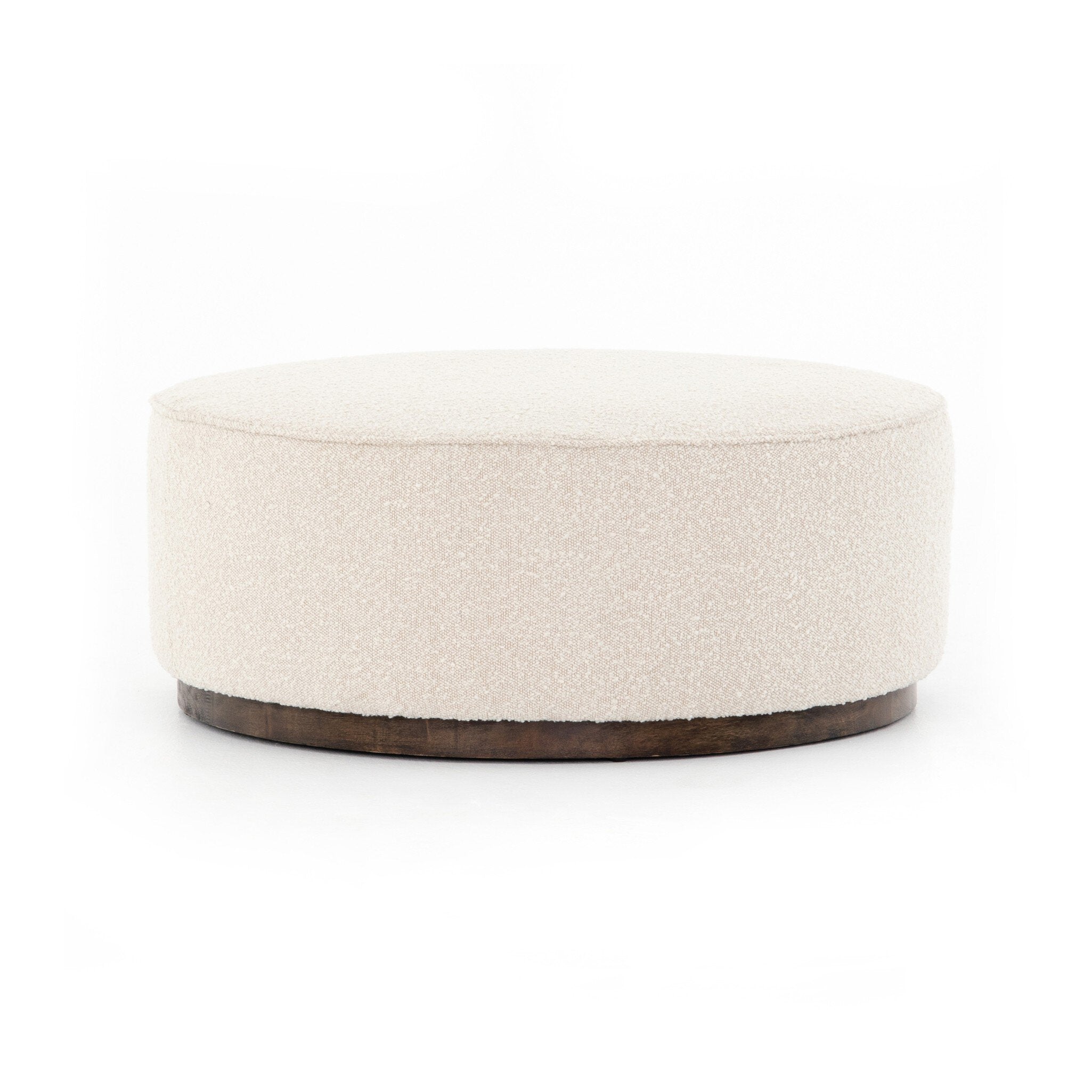 Sinclair Large Round Ottoman - Knoll Natural | ready to ship!