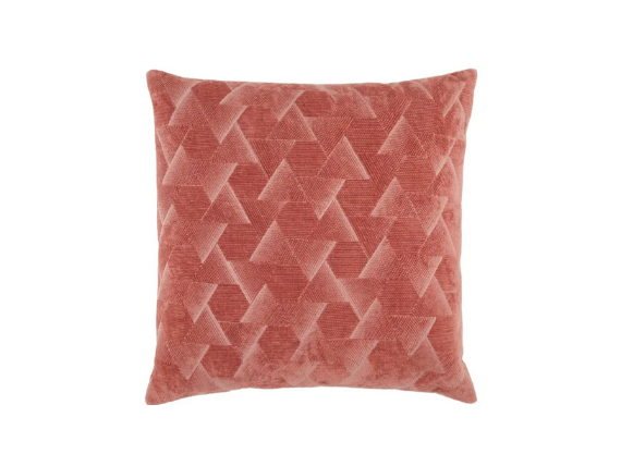 Rose Geometric Throw Pillow