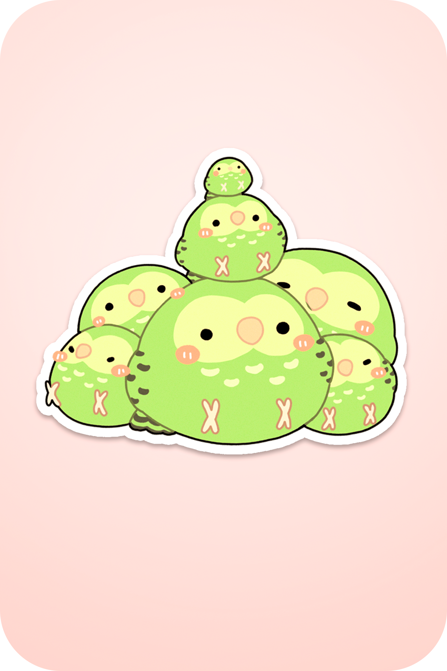 Kakapo Family Sticker