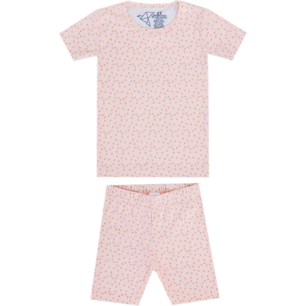 Copper Pearl 2-Piece Short Sleeve Pajama Set - Rad 4T