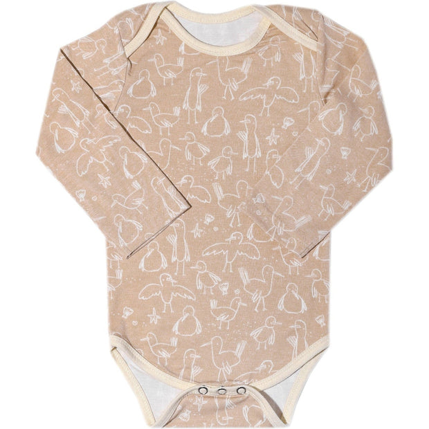 Long Sleeve Bodysuit - S'mores – Copper Pearl