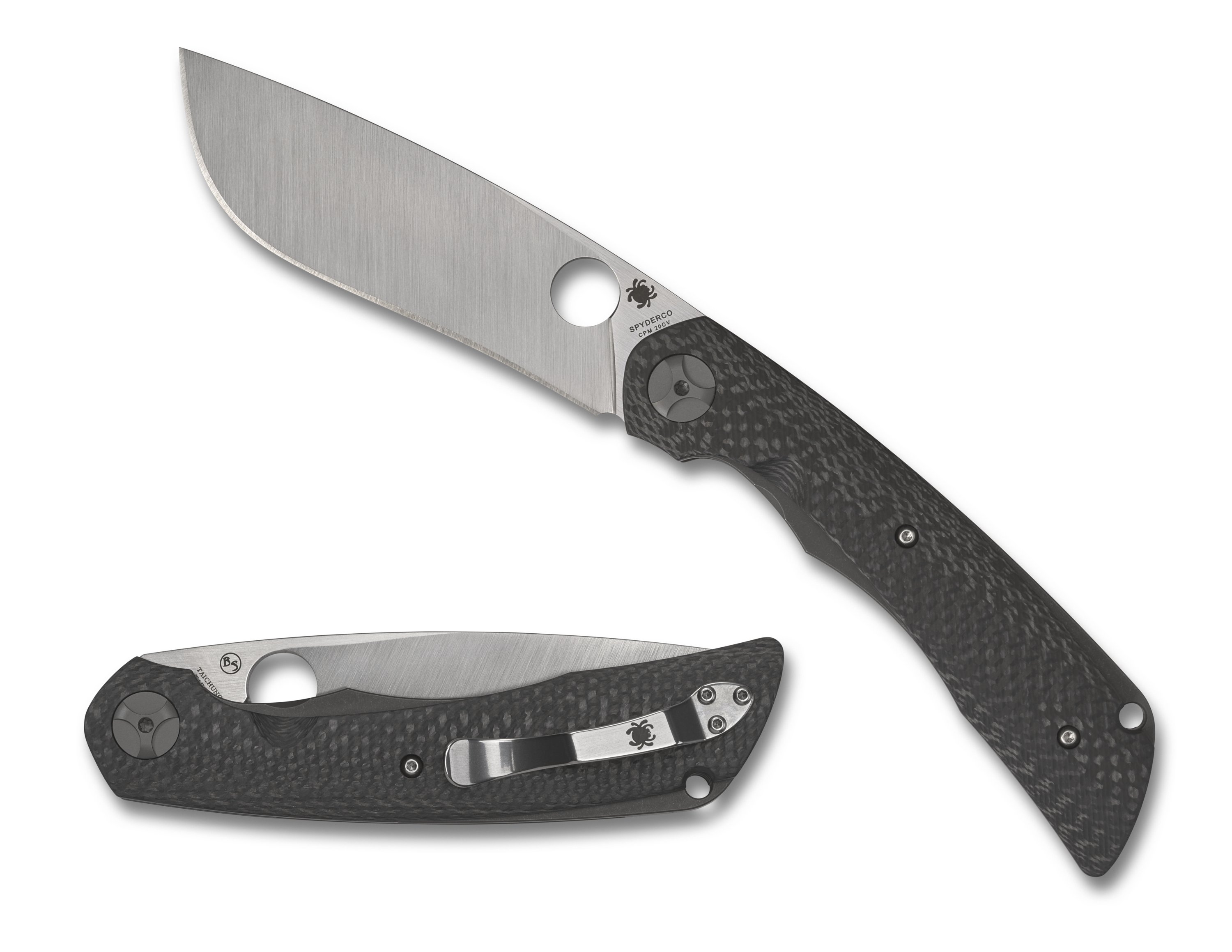 Spyderco Subvert - Carbon Fiber Handle - CPM-20CV Steel - Sprint Run - C239CFP