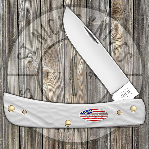 Case xx Ducks Unlimited Sodbuster Jr Knife Jigged Blue Bone