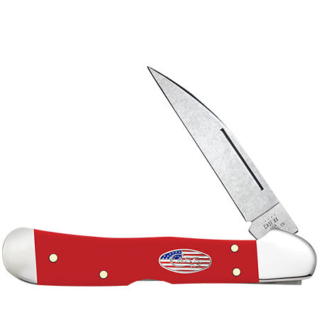 Case American Workman Red Synthetic Large Stockman Pocket Knife