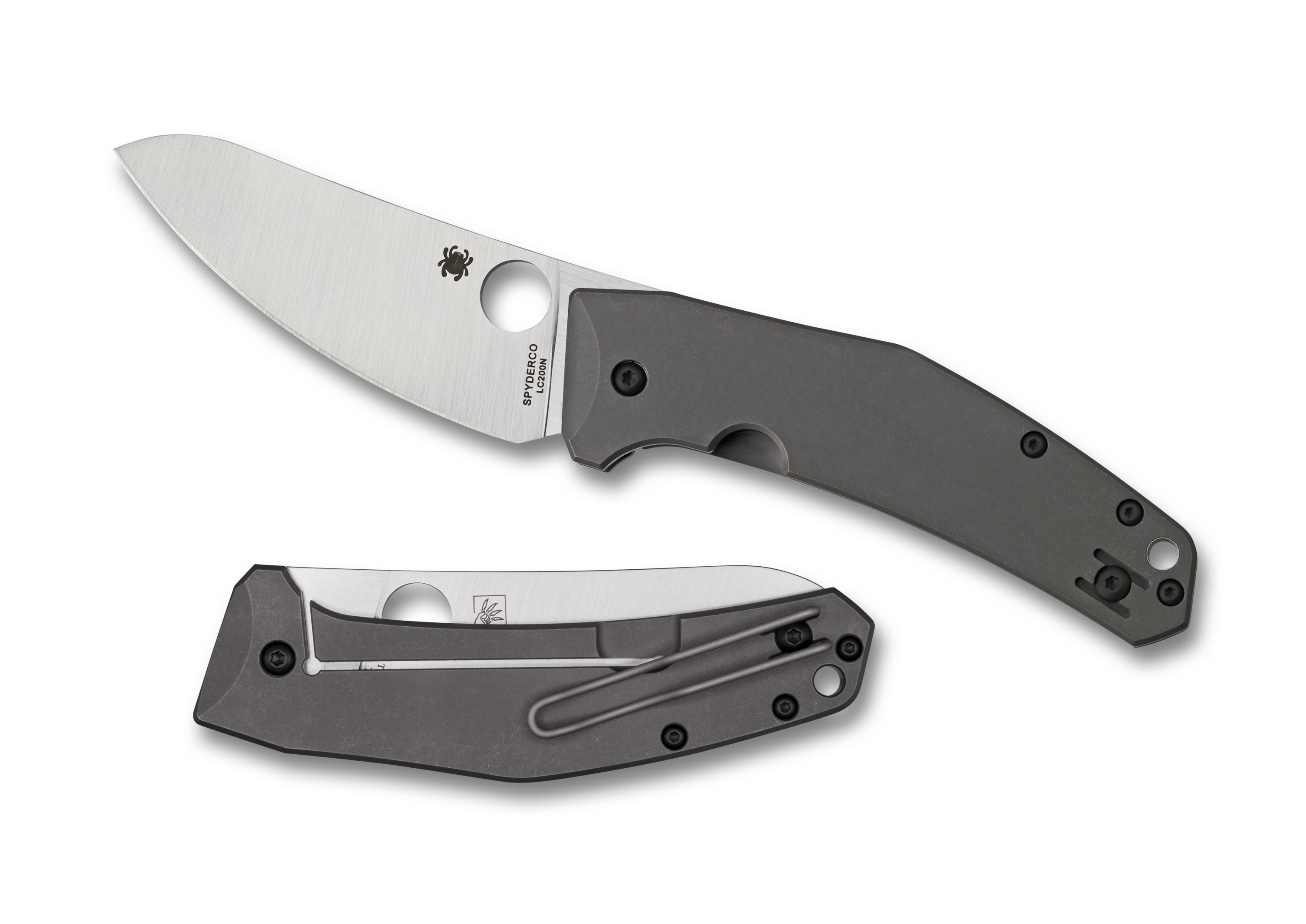 Spyderco Techno - Titanium Handle / XHP Sheepsfoot Blade - C158TIP –  Northwest Knives