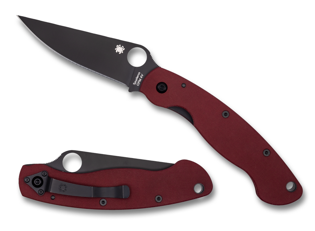 Spyderco Military Red G10 St Nicks Knives Exclusive C36gprd4vbk Snkwto Home Office