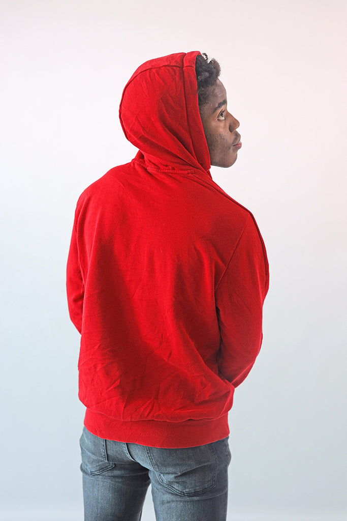 puma red hoodie