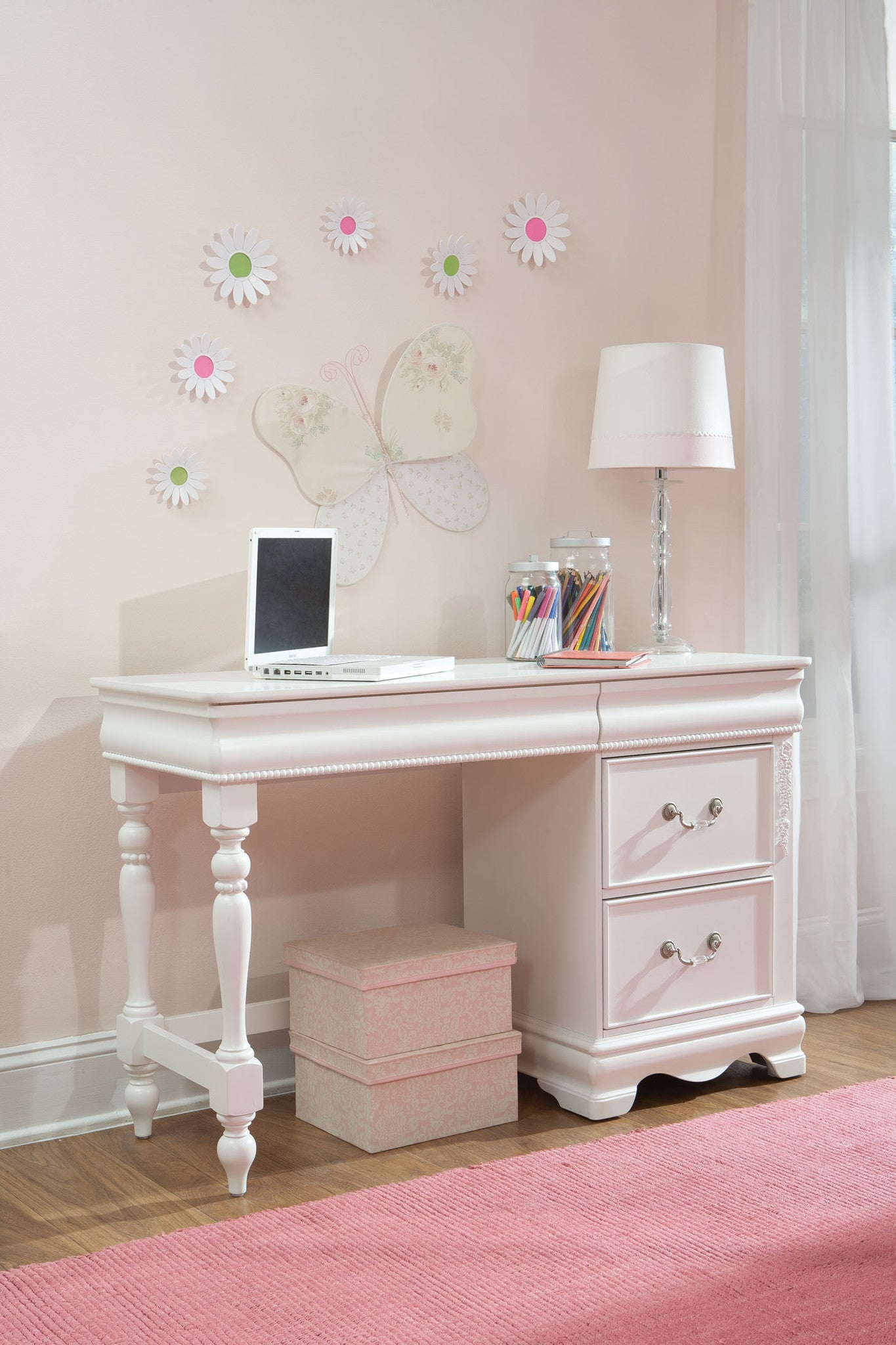 Jessica White Kids Teens Student Desk Adams Furniture