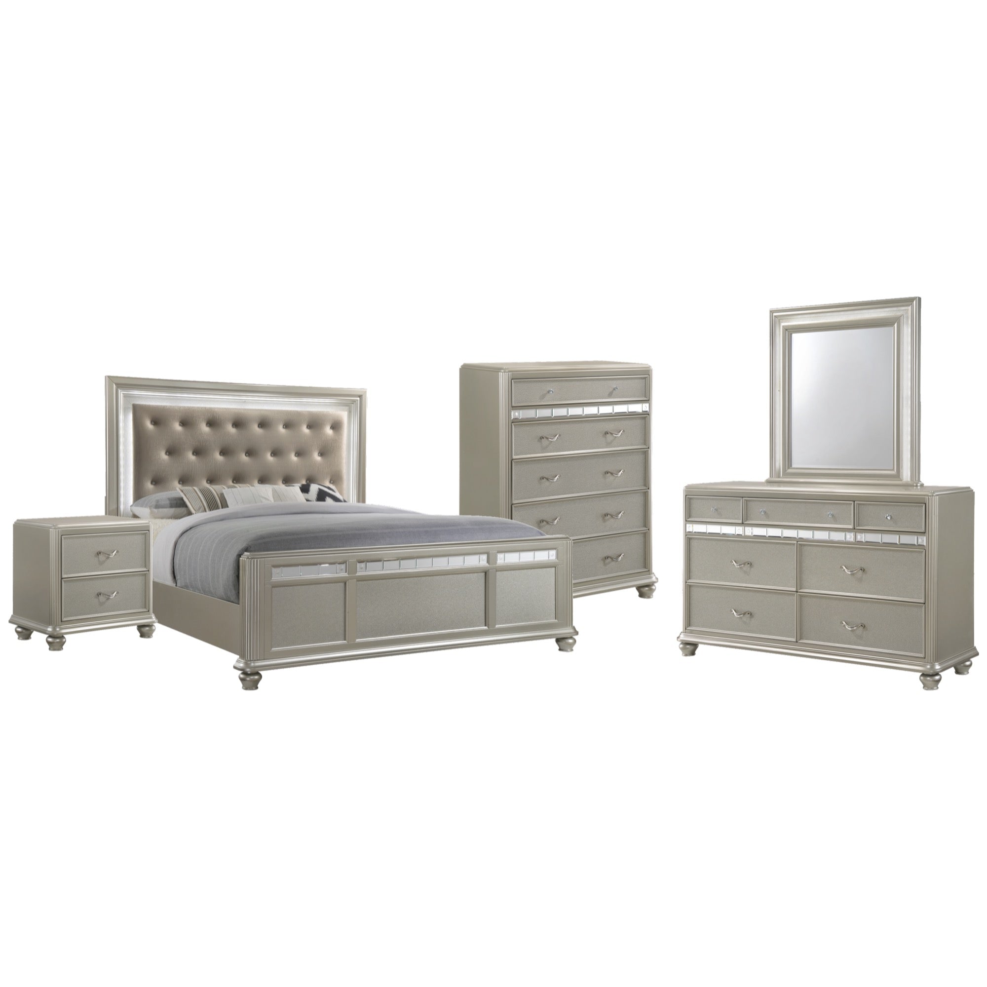 Tulsa Queen 5 Piece Bedroom Set – Adams Furniture