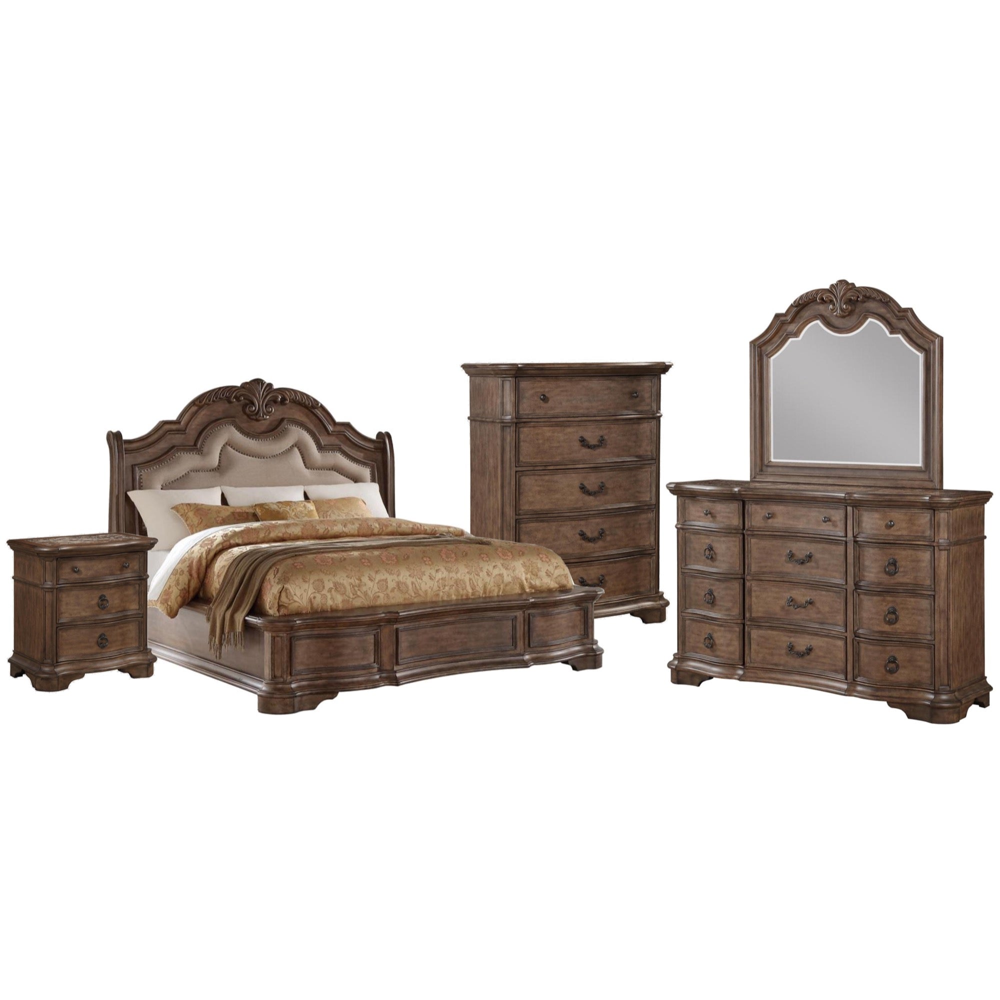 Stanley Marble Top Bedroom Set