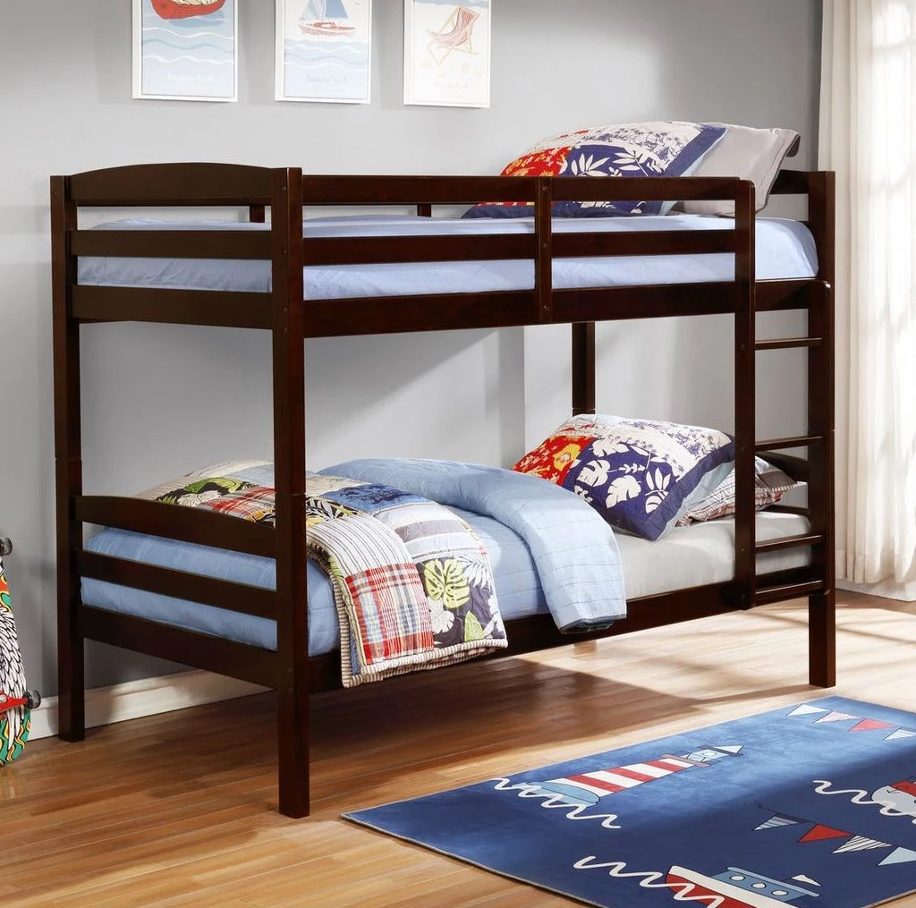 halanton twin over twin bunk bed