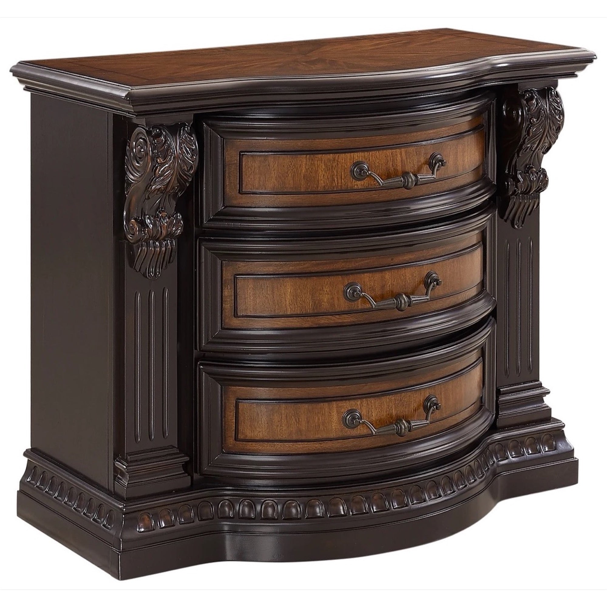 Louis Philippe Nightstand in Platinum - Bed Bath & Beyond - 35427465