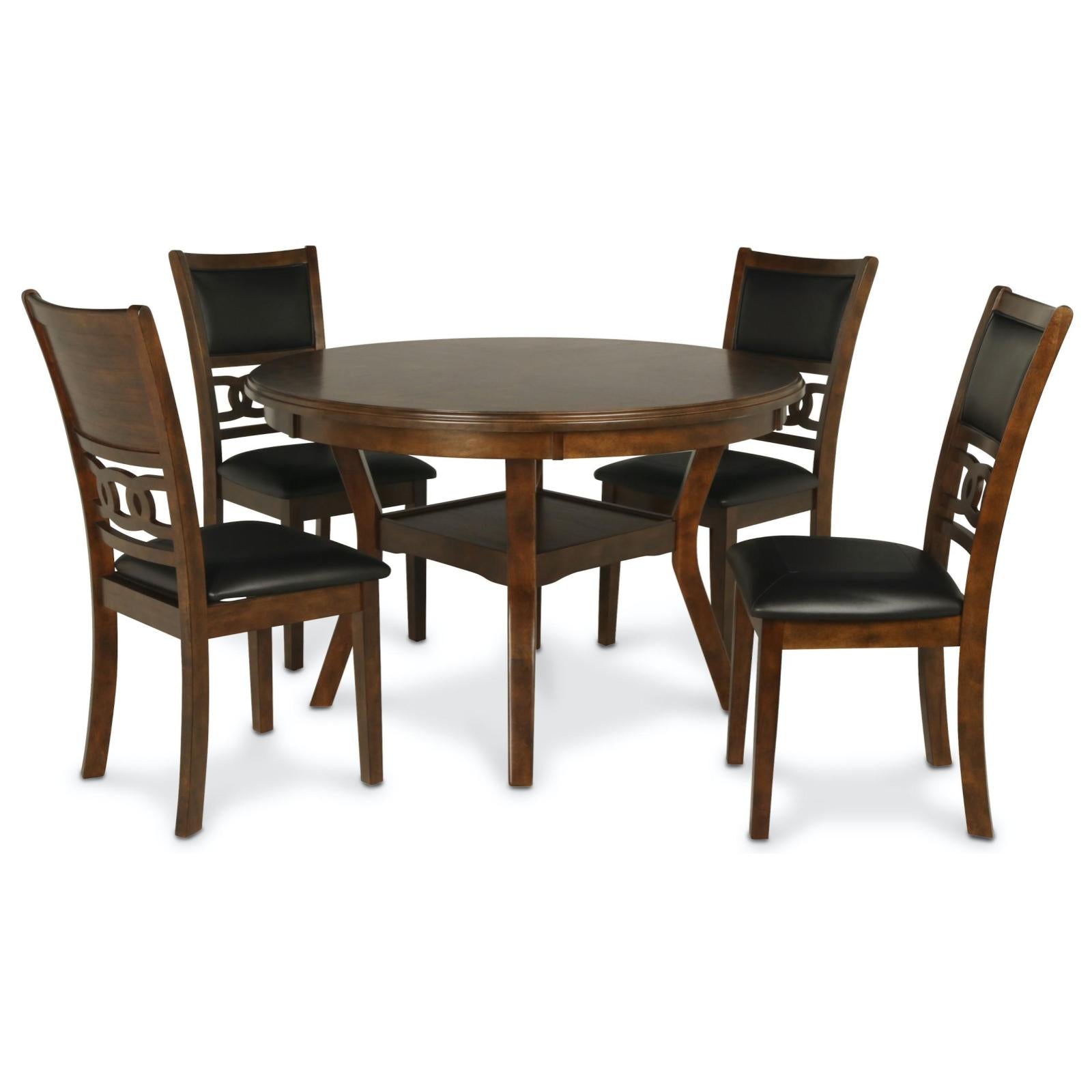 gia brown 5 piece dining set