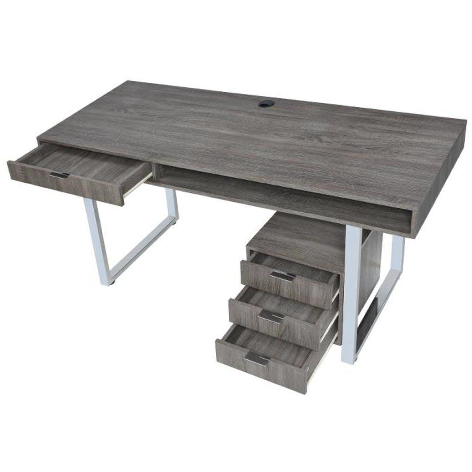 Weathered Grey Writing Desk Adams Furniture