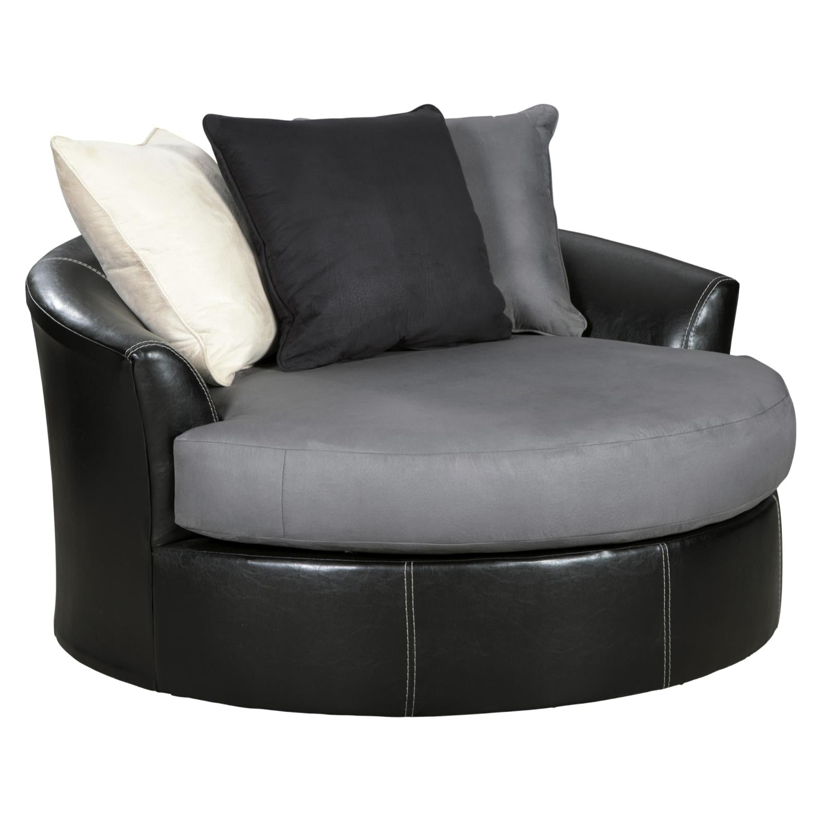 Jacurso Oversized Swivel Accent Chair Adams Furniture