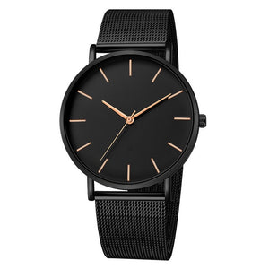 Ultra-thin Stainless Steel Luxury Fashion Waterproof  Watch