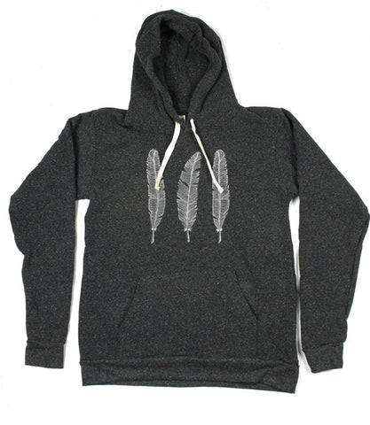 feather pullover hoodie