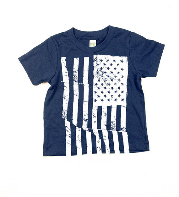 american flag printed t shirt