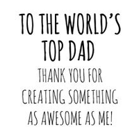 Greeting Card - World's Top Dad