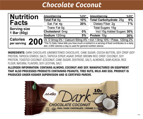 NuGo Dark Chocolate Coconut