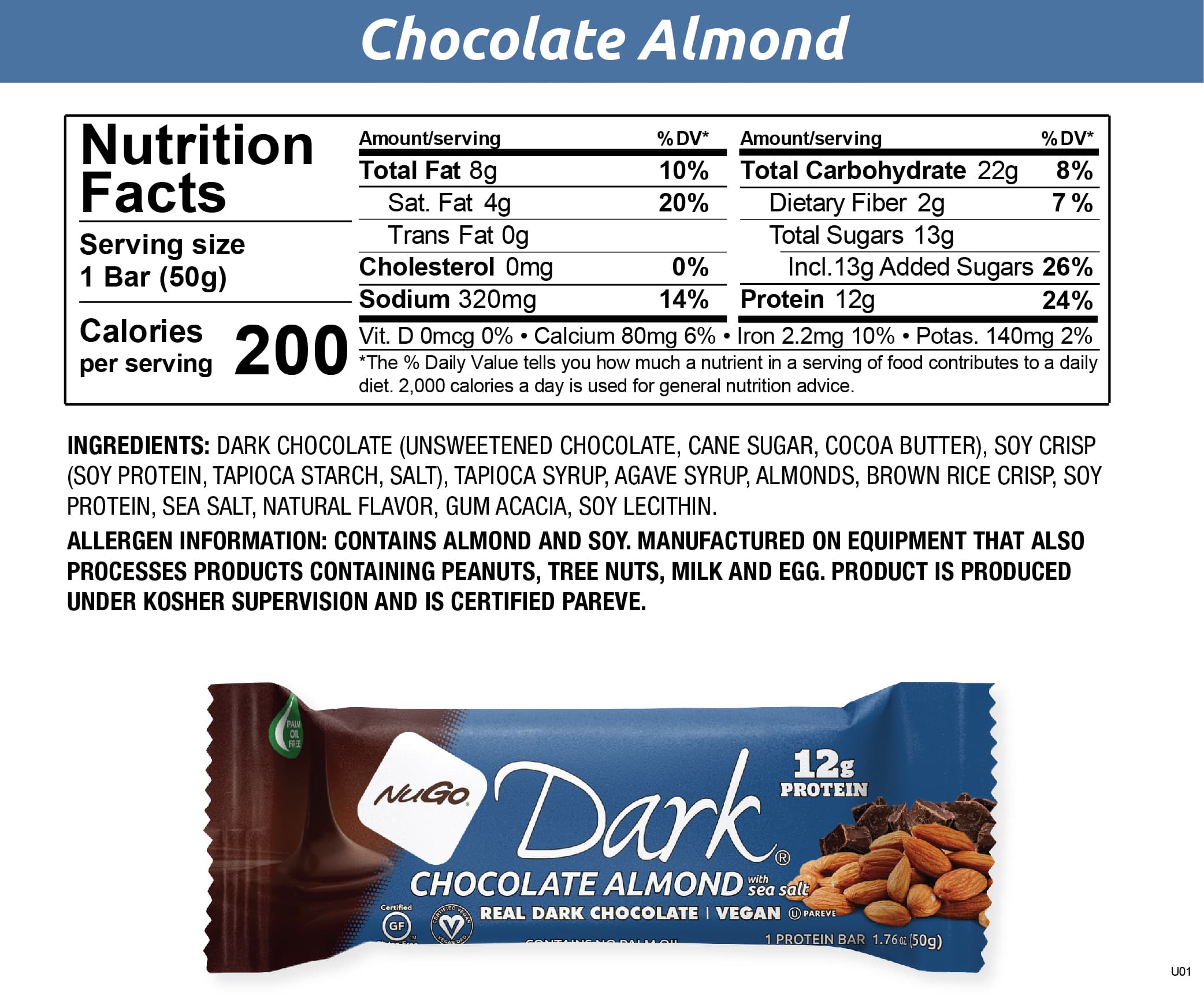 NuGo Dark Chocolate Almond