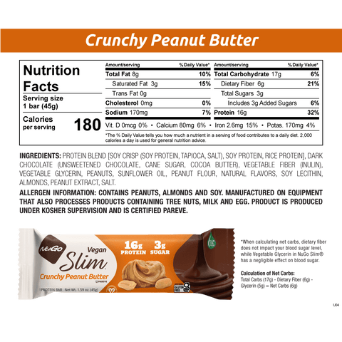 NuGo Slim Crunchy Peanut Butter