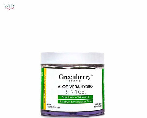 Vanity Wagon I Greenberry Organics Aloe Vera Hydro 3 in 1 Gel with Vitamin E   