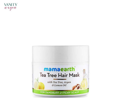 Vanity Wagon I Mamaearth Tea Tree Hair Mask For Dandruff and Itchy Scalp with Tea Tree, Argan, and Lemon Oil