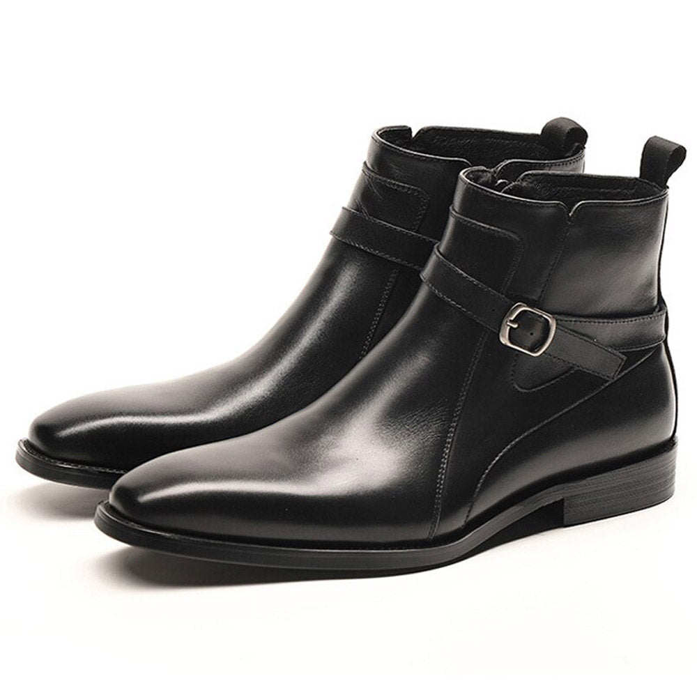 Black Leather Jodhpuri Boot for Men | Romèro Ferrera