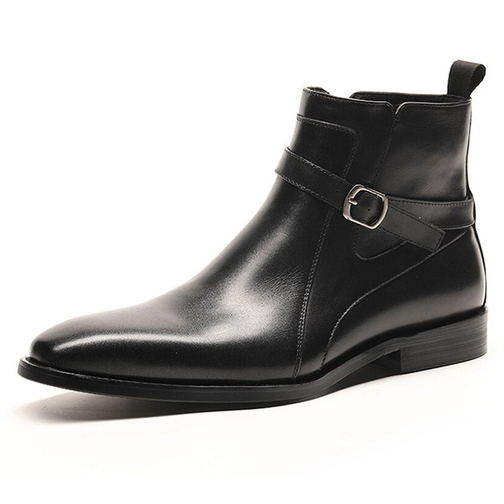 Black Leather Jodhpuri Boot for Men | Romèro Ferrera