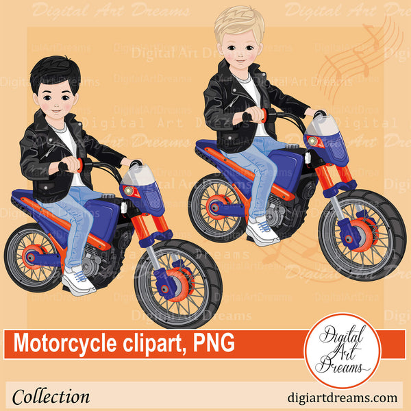 motorcycle clipart for children