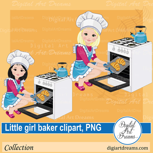 female baker clipart