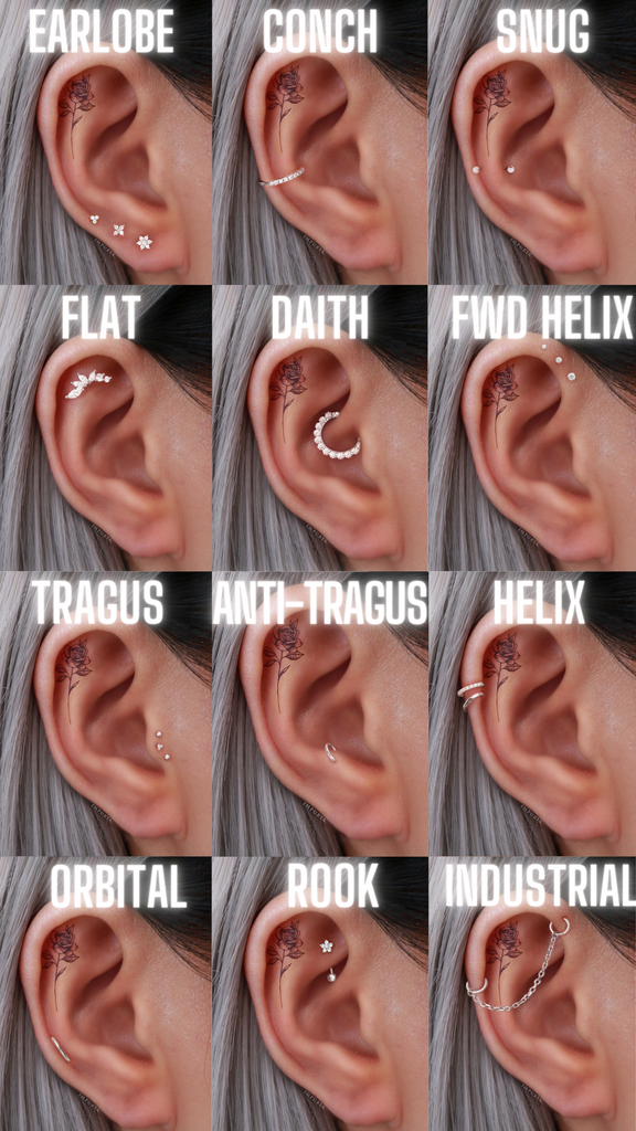 13 Types of Ear Piercing for Women - www.Impuria.com #earpiercings