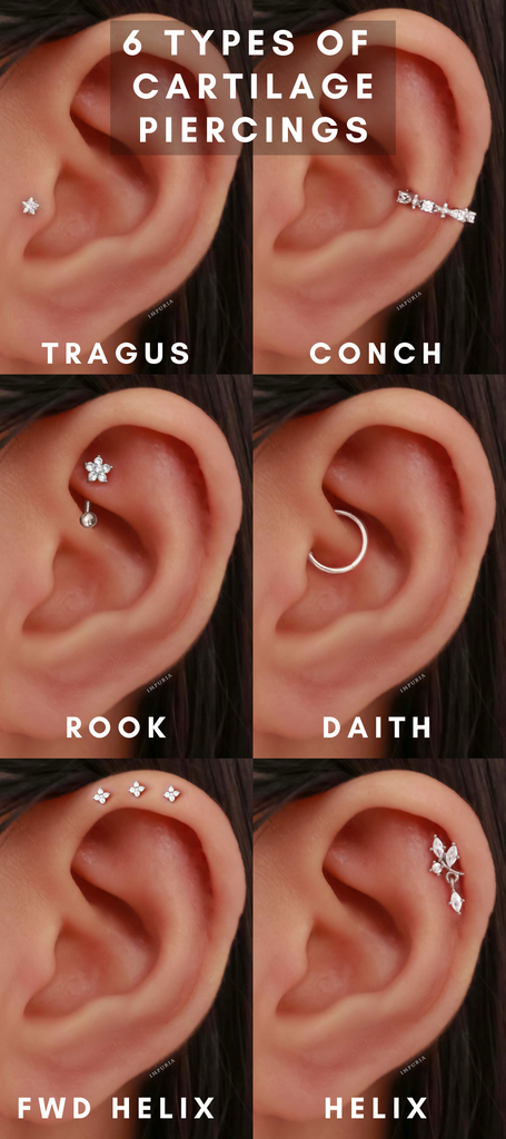 6 TYPES OF CARTILAGE EAR PIERCINGS - IMPURIA.COM