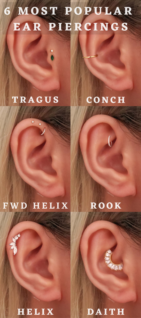 6 most popular ear piercings - impuria.com