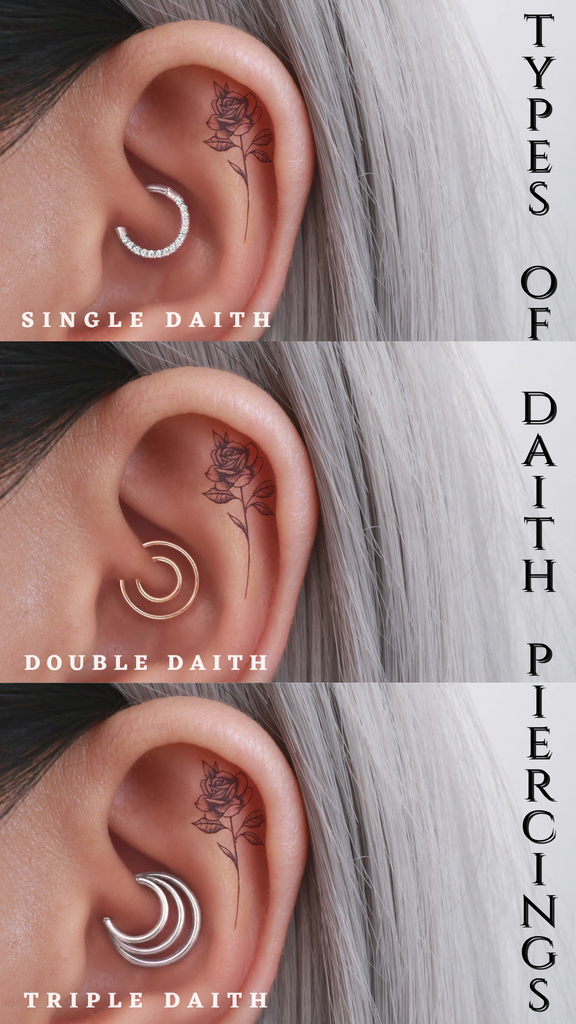 Types of Daith Piercings - Impuria Hoop Earrings Jewelry
