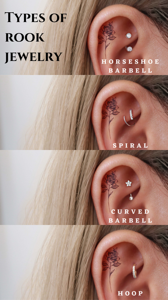 types of rook jewelry - impuria ear piercing jewelry