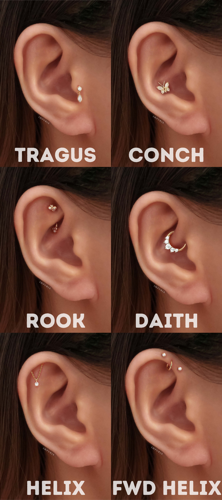 6 most popular ear piercings - impuria.com